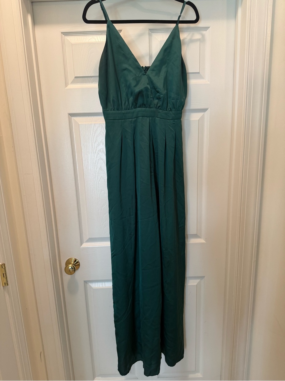 Emerald Green Spaghetti Strap Maxi Dress